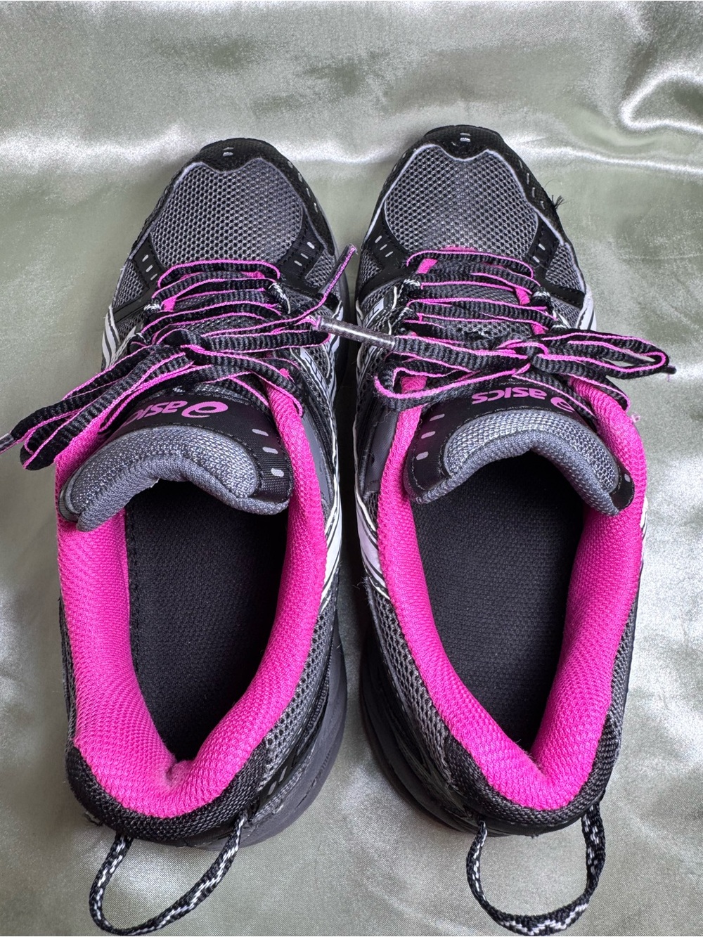 ASICS GEL-Venture 3 Trail Running Shoes Black and Pink T283N Women’s 8.5 - Picture 3 of 8